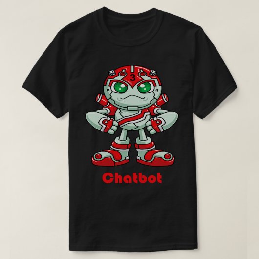 T-shirt Robot de Chatbot 1 (Design devant)