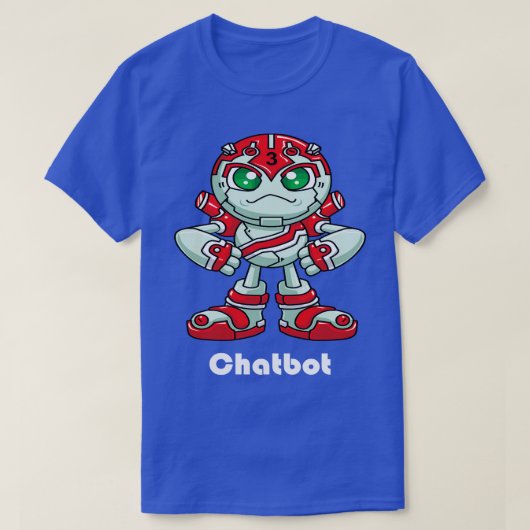 T-shirt Robot de Chatbot 2 (Design devant)