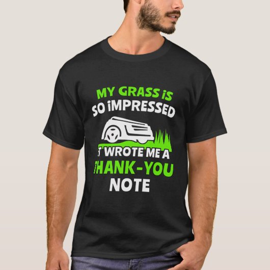 T-shirt Robot de remorquage de pelouse (Devant)