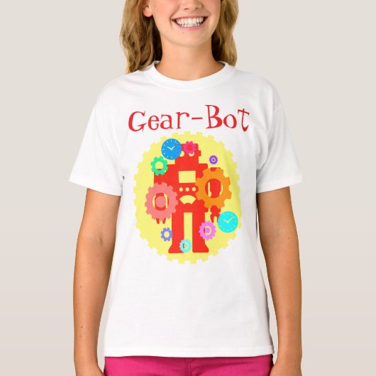 T-shirt Robot d'engrenage (Devant)