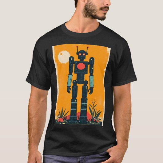 T-shirt Robot des années 50 (Devant)