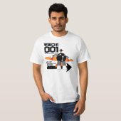 T-shirt Robot d'espace superbe 001 (Devant entier)