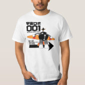 T-shirt Robot d'espace superbe 001 (Devant)