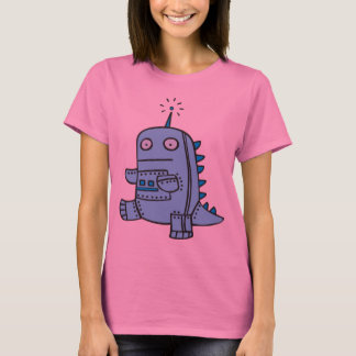 T-shirt Robot Dino - bleu