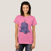 T-shirt Robot Dino - bleu (Devant entier)