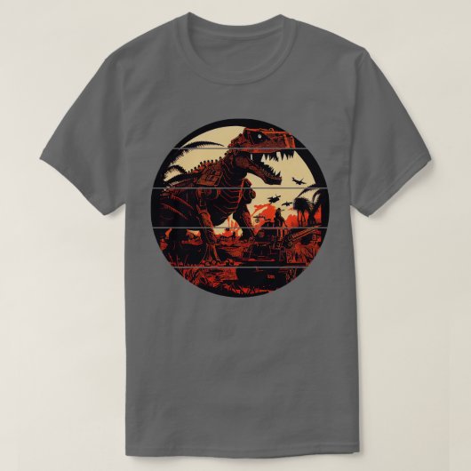 T-shirt Robot Dinosaur (Design devant)