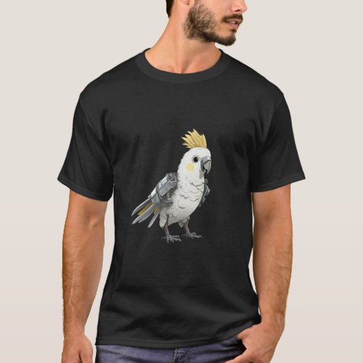 T-shirt Robot d'oiseau calopsitte (Devant)