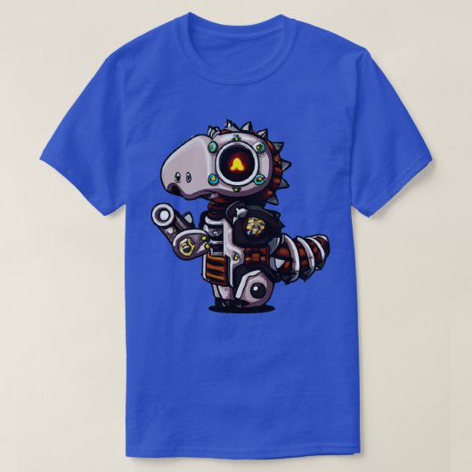 T-shirt Robot Dragon Kawaii Steampunk 2 (Design devant)
