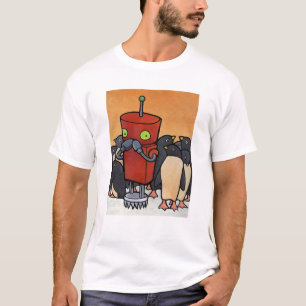 T-shirt Robot et pingouins