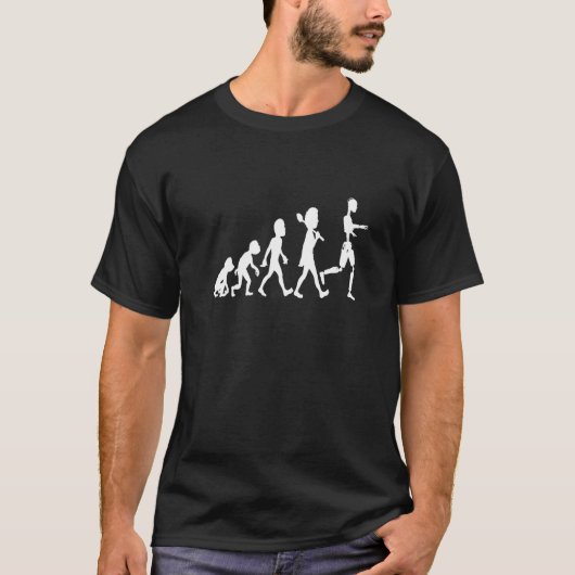 T-shirt Robot Evolution Ordinateur Nerd Robotique Geek Cos (Devant)