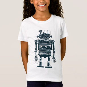 T-Shirt Robot fait d'équipement analogique rétro