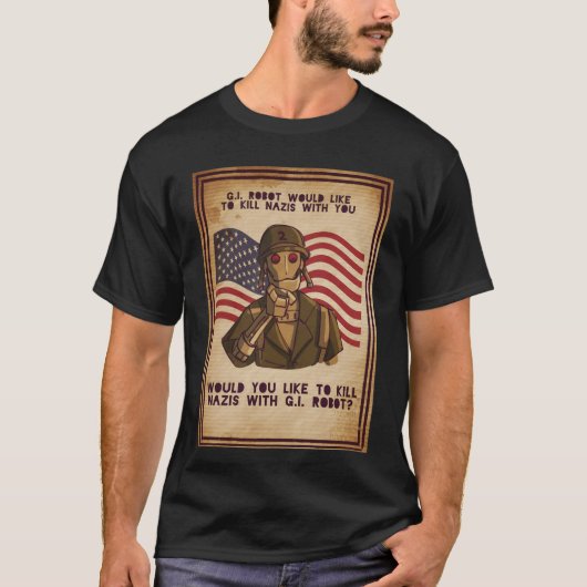 T-shirt robot gi drôle (Devant)