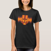 T-shirt Robot Head Beam Flashes Light Flash Technology Ret (Devant)