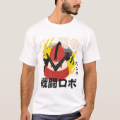 T-shirt Robot japonais avec feu (Devant)