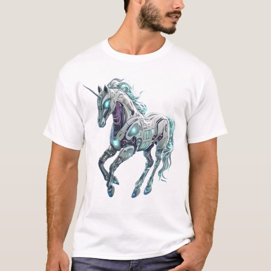 T-shirt Robot Licorne Technologique (Devant)