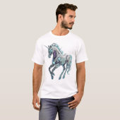 T-shirt Robot Licorne Technologique (Devant entier)
