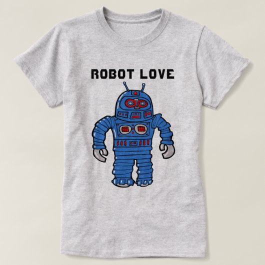 T-shirt Robot Love (Design devant)