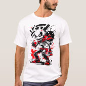 T-shirt Robot Manga Quirky Skeleton Tee (Devant)