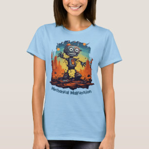 T-shirt robot mignon mécanique