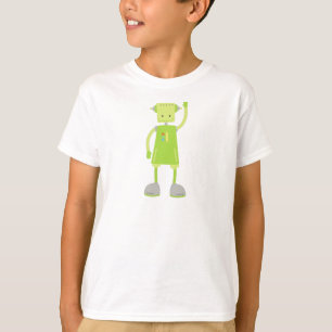 T-shirt Robot mignon, Robot drôle, Robot idiot, Robot vert