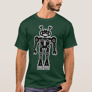 T-shirt Robot Mk I - (Plan Blanc) - Customisé