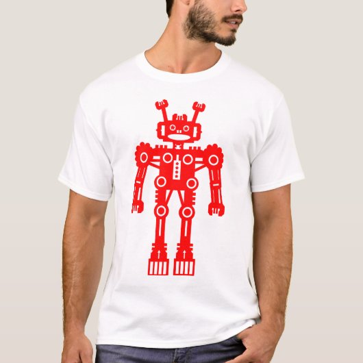 T-shirt Robot Mk I - (Rouge) (Devant)
