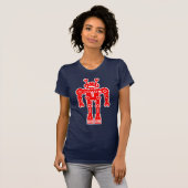 T-shirt Robot Mk I - (Rouge) - Customisé (Devant entier)