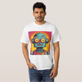 T-shirt Robot Pop Art (Devant entier)