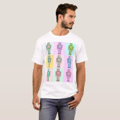 T-shirt Robot Pop Retro v2 (Devant entier)