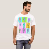 T-shirt Robot Pop Retro v3 (Devant entier)