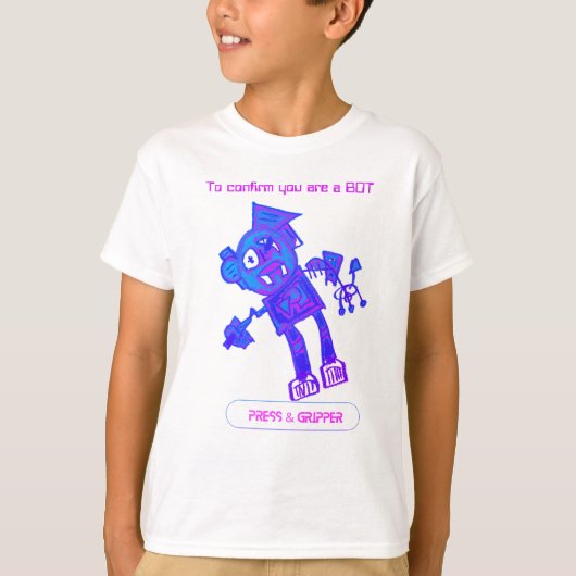 T-shirt Robot Press & Gripper (Devant)