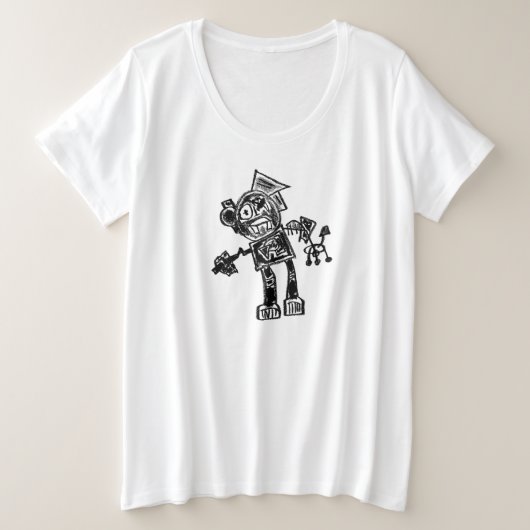 T-shirt Robot Press & Gripper (Design devant)
