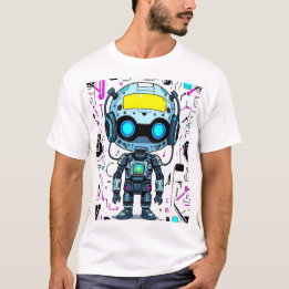 T-shirt Robot Print