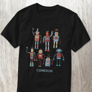 T-shirt Robot rétro amusant Personnalisé