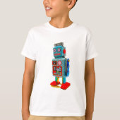 T-SHIRT ROBOT RETRO ENFANTS (Devant)