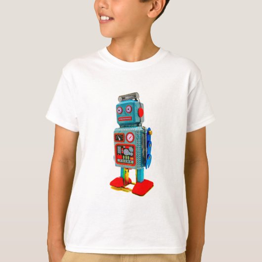 T-SHIRT ROBOT RETRO ENFANTS (Devant)