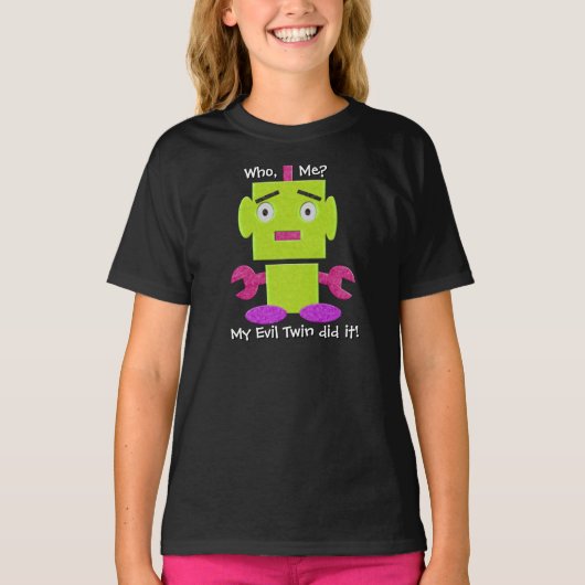 T-shirt Robot rétro mignon - Ghoul Green - Evil Twin (Devant)