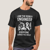 T-shirt Robot Robotique Ingénieur Ai Technologie Cyborg Ma (Devant)
