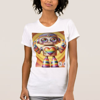 T-shirt Robot Rocking Retro