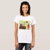 T-shirt Robot rouge rétro (Devant entier)