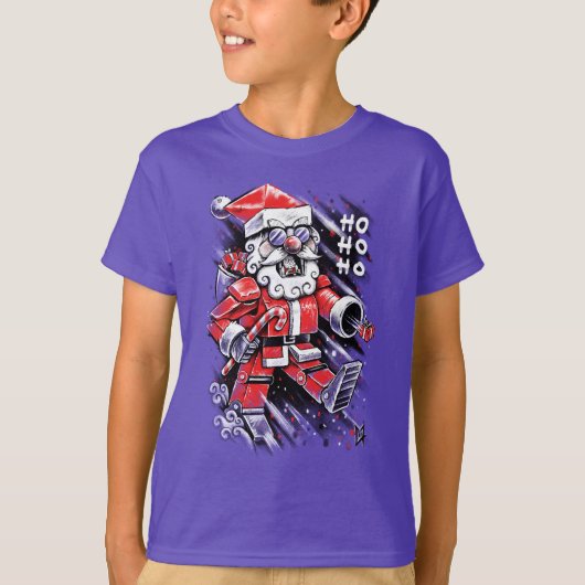 T-shirt Robot Santa Claus (Devant)