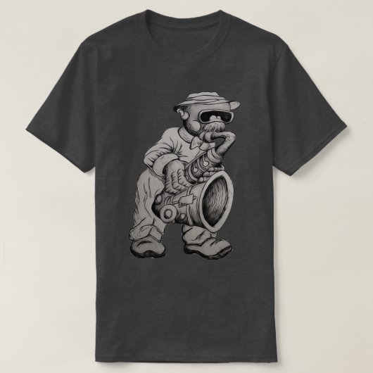 T-shirt Robot Sax (Design devant)