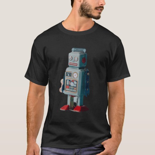 T-shirt Robot Sci-Fi Industrial Chic Classic Robot Design (Devant)