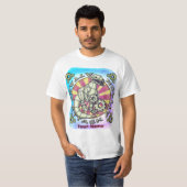 T-shirt Robot scifi dinosaure (Devant entier)