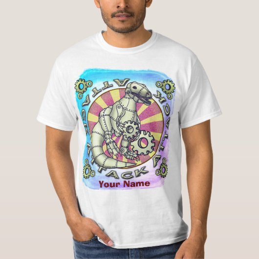 T-shirt Robot scifi dinosaure (Devant)