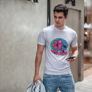 T-shirt Robot Snowboard