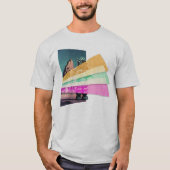 T-shirt Robot spatial Vaporwave (Devant)