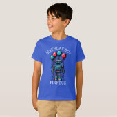 T-shirt Robot Theme Birthday Boy (Devant entier)