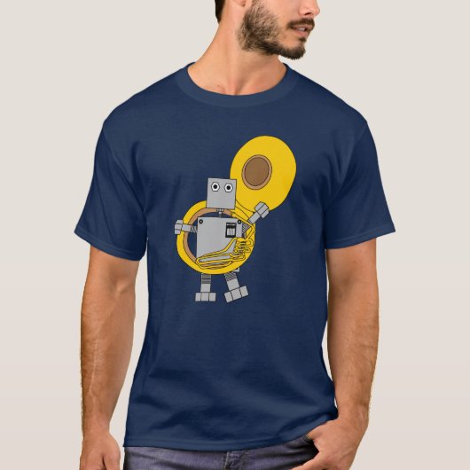 T-shirt Robot Tuba (Devant)