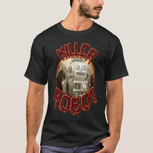 T-shirt robot tueur (Devant)